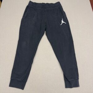 Air Jordan Fleece Joggers Mens XXL Black Jumpman Drawtring Pants Gym Streetwear